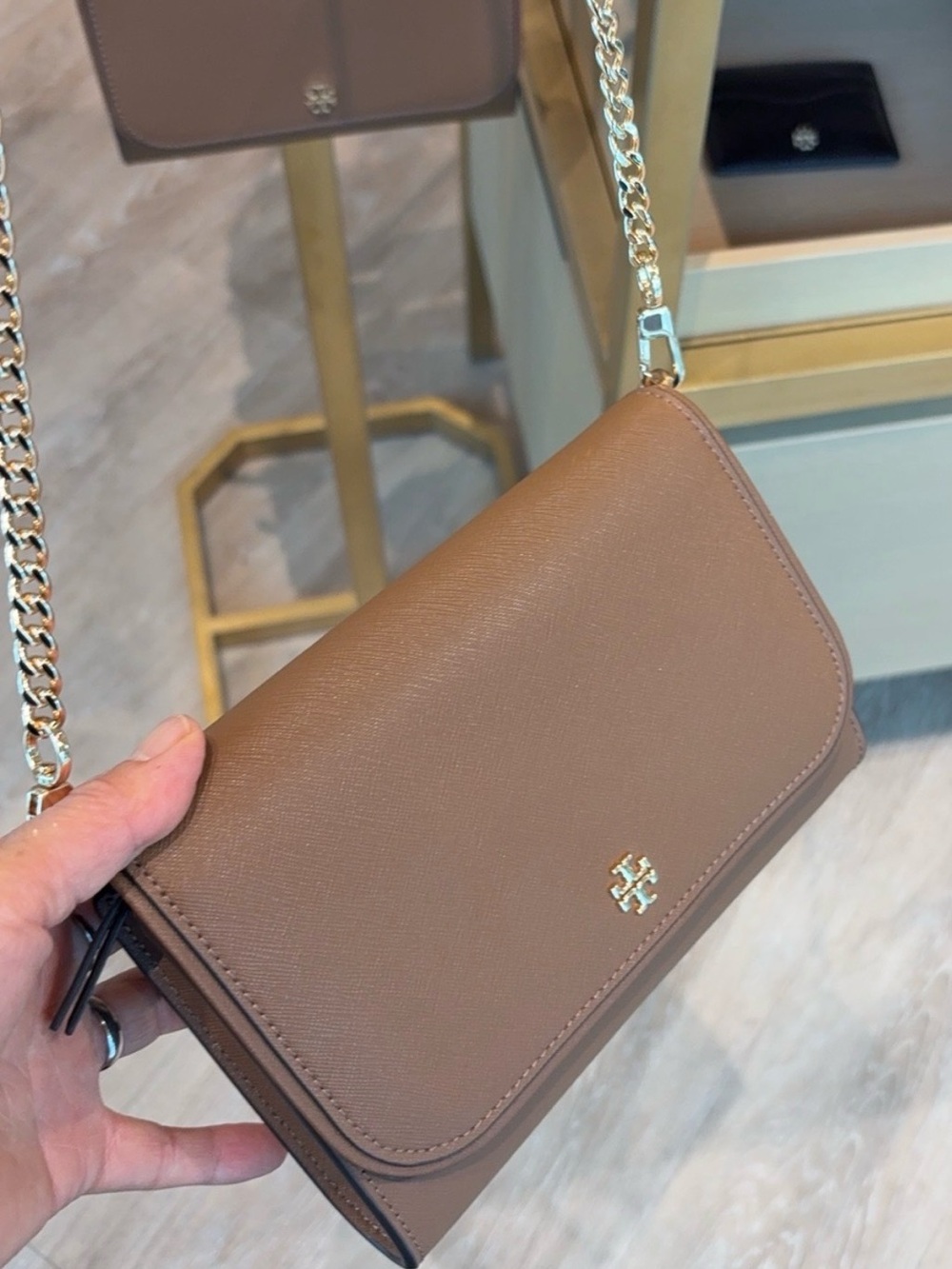 NWT TORY BURCH Emerson Chain Wallet 136093 Moose909